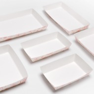 사각 종이 접시 DK 시리즈 소량 판매 100장